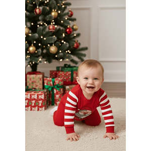 Yılbaşı Çıt Çıt Kapamalı Bebek Tulum M00775