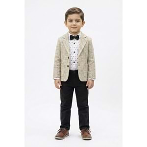 Gömlekli Erkek Çocuk Takım Elbise (Papyonlu 4'lü Set) SB00792