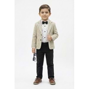 Gömlekli Erkek Çocuk Takım Elbise (Papyonlu 4'lü Set) SB00792