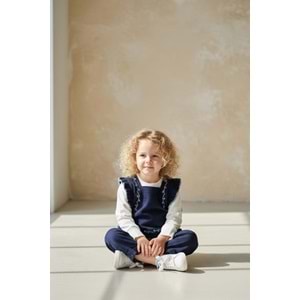 Kız Çocuk Kot Pantolon ve Bluz Takımı