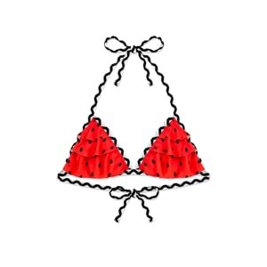 Kız Çocuk Desenli Deniz ve Havuz Bikini Mayo M00815