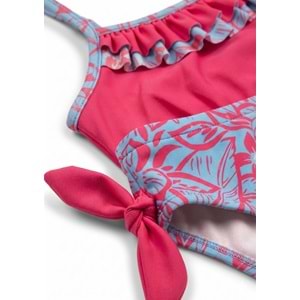 Kız Çocuk Desenli Deniz ve Havuz Bikini Mayo M00815