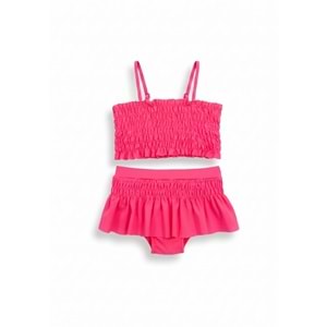 Kız Çocuk Desenli Deniz ve Havuz Bikini Mayo M00815
