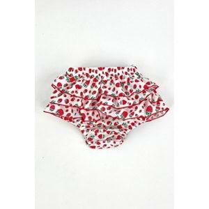 Çilek Desen Saç Bantlı , Külot Ve Ayakkabılı Takım SB129