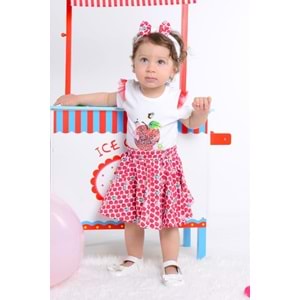 Elma Kız Bebek Badili Etekli Takım