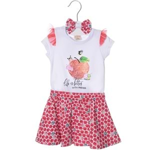 Elma Kız Bebek Badili Etekli Takım