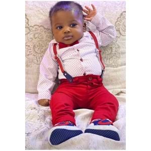 Erkek Bebek Gömlek, Askı, Papyon Ve Pantolon Takım SB294