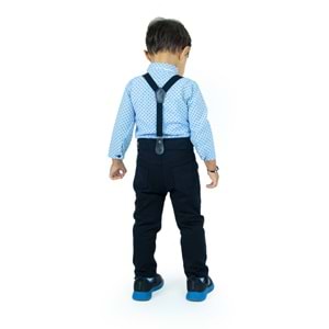 Erkek Bebek Gömlek, Askı, Papyon Ve Pantolon Takım SB294