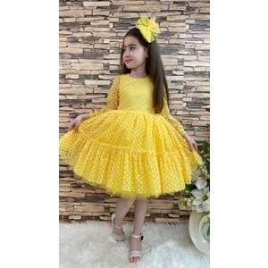 Kız Çocuk Kt-Kt Dantel Kız Çocuk Elbise SB306