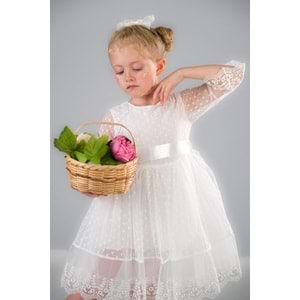 Dantel Kız Çocuk Elbise SB327