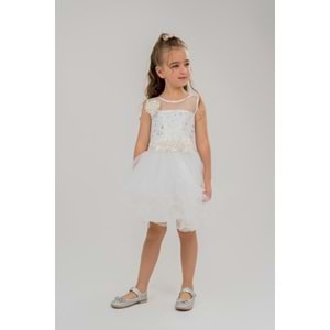 Kız Çocuk Kuyruklu Düğün Elbisesi SB468