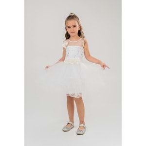 Kız Çocuk Kuyruklu Düğün Elbisesi SB468
