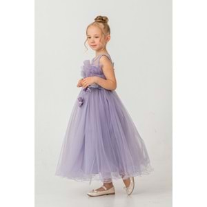 Organze Kumaş Kız Çocuk Abiye SB475