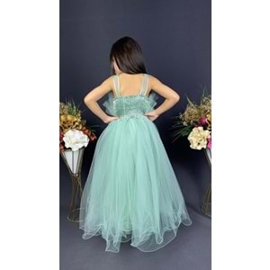 Organze Kumaş Kız Çocuk Abiye SB475