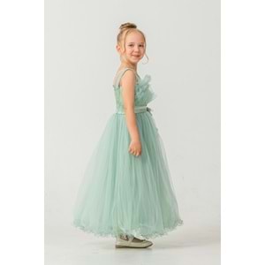 Organze Kumaş Kız Çocuk Abiye SB475