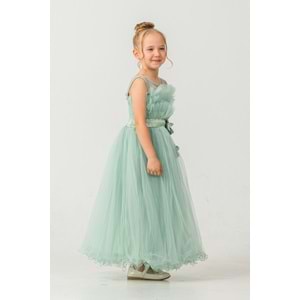 Organze Kumaş Kız Çocuk Abiye SB475