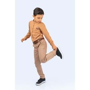 Erkek Çocuk Pamuklu Gömlekli Takım SB489