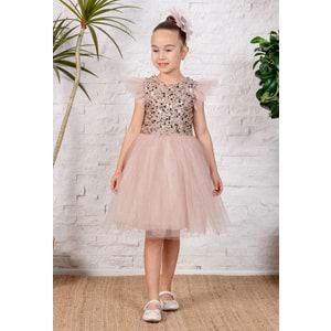 Tütü Etekli Kız Çocuk Elbise