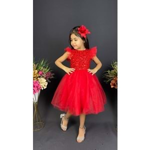 Tütü Etekli Kız Çocuk Elbise