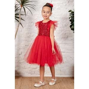 Tütü Etekli Kız Çocuk Elbise