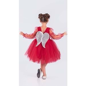 Kız Çocuk Tül Kumaş Abiye Elbise SB534