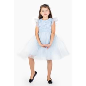 Kız Çocuk Rz Dantel Elbise SB546
