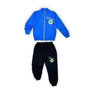 2iplik Fermuarlı Cepli Erkek Çocuk Eşofman SB554