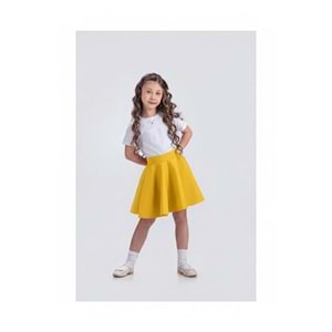 Dalgıç Kumaş Kız Çocuk Kloş Bayramlık Etek