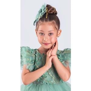 Tütü Etekli Robası Brode Nakış Elbise