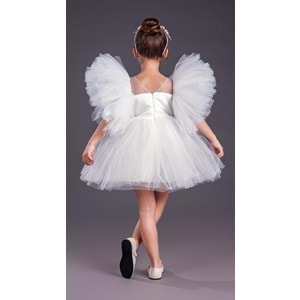 Tütülü Tavus Model Kız Çocuk Abiye SB582