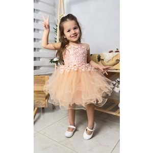 Kız Bebek Tütülü Gelinlik Elbise SB585