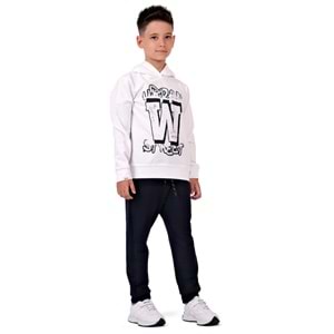 Erkek Çocuk Baskılı Kapüşonlu 2iplik Eşofman Takım SB617