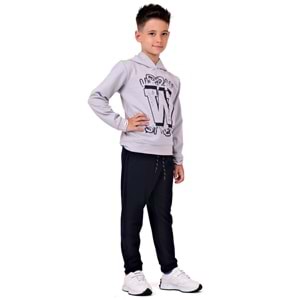Erkek Çocuk Baskılı Kapüşonlu 2iplik Eşofman Takım SB617