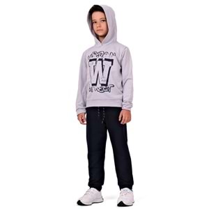 Erkek Çocuk Baskılı Kapüşonlu 2iplik Eşofman Takım SB617