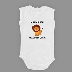 Aslan Minnak Kral Esprili Erkek Bebek Badi SB641