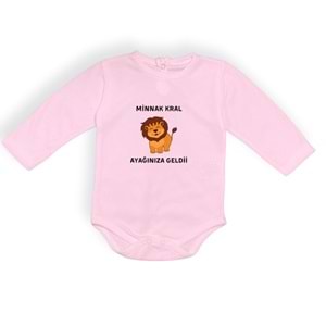 Aslan Minnak Kral Esprili Erkek Bebek Badi SB641