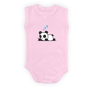 Panda Motif Unisex Penye Bebek Body SB643