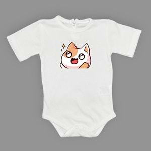 Kedi Motif Unisex Penye Bebek Body SB644