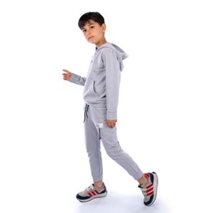 Kapşonlu Kanguru Cep 2iplik Mevsimlik Eşofman SB10071