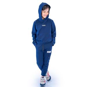 Kapşonlu Kanguru Cep 2iplik Mevsimlik Eşofman SB10071