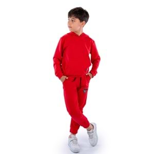 Kapşonlu Kanguru Cep 2iplik Mevsimlik Eşofman SB10073