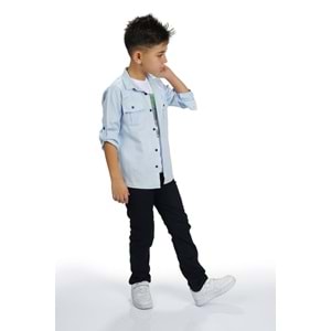 Erkek Çocuk Gömlekli Tişörtlü Pantolonlu Takım