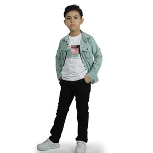 Erkek Çocuk Gömlekli Tişörtlü Pantolonlu Takım