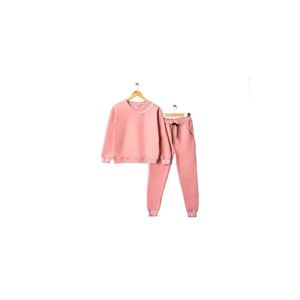 Kışlık İçi Polarlı 3 İplik Kız Çocuk Future Baskılı Eşofman Takım