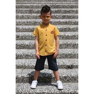 Keten Kaprili Yazlık Erkek Çocuk Takım SB4306
