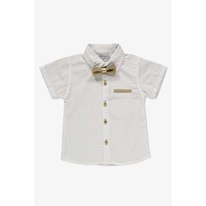 Gabardin Şort, Gömlek, Askı Ve Papyon Set Erkek Çocuk Takım SB6298