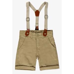 Gabardin Şort, Gömlek, Askı Ve Papyon Set Erkek Çocuk Takım SB6298