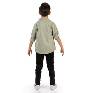 Pantolon , T-Shirt 3Parça Pamuklu Erkek Çocuk Takım SB965