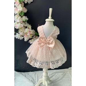 Kız Bebek Papatya Motif Abiye Elbise SB146