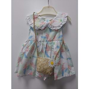 Kız Çantalı Bebek Elbise